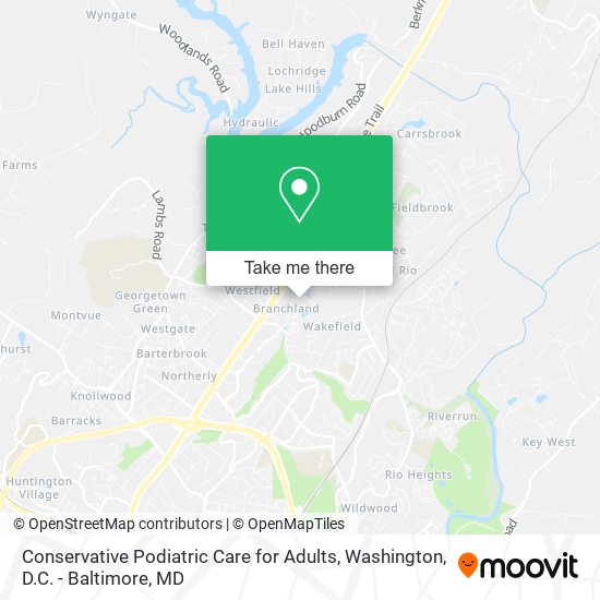 Conservative Podiatric Care for Adults map