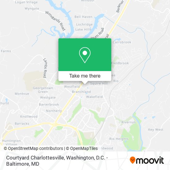 Courtyard Charlottesville map
