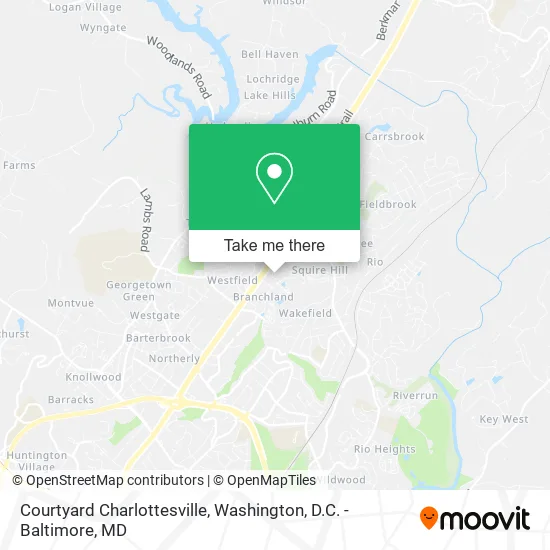 Courtyard Charlottesville map