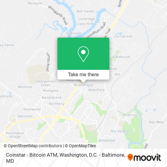 Mapa de Coinstar - Bitcoin ATM