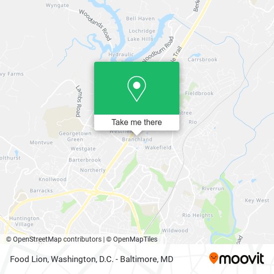 Food Lion map