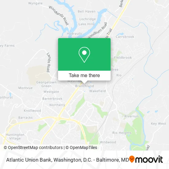 Atlantic Union Bank map