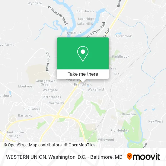 WESTERN UNION map