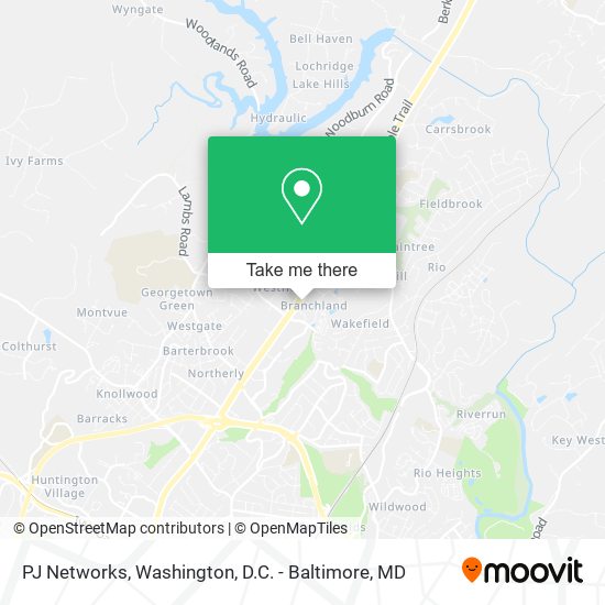 PJ Networks map
