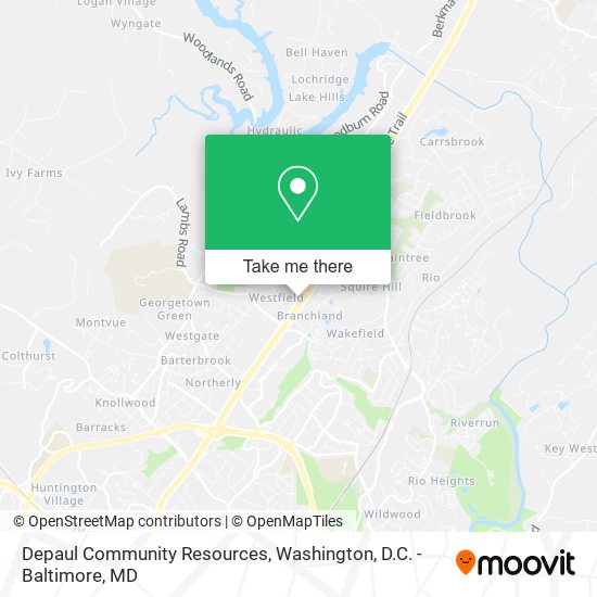 Depaul Community Resources map