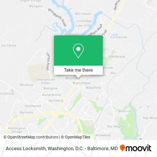 Mapa de Access Locksmith