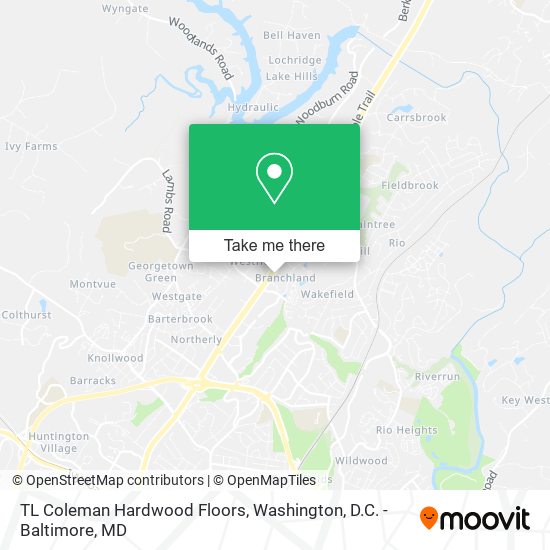 TL Coleman Hardwood Floors map