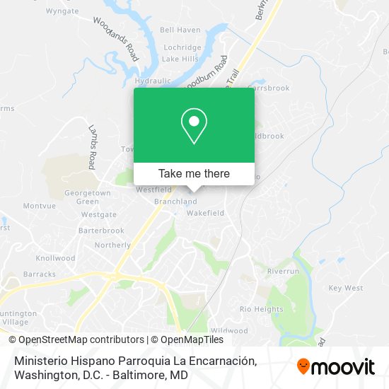 Ministerio Hispano Parroquia La Encarnación map