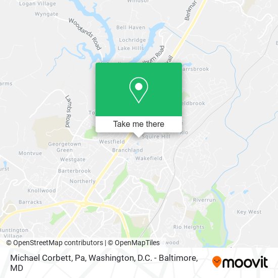 Mapa de Michael Corbett, Pa