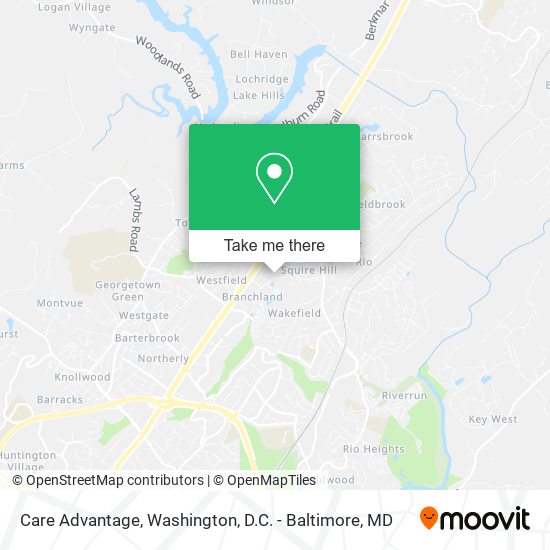 Care Advantage map