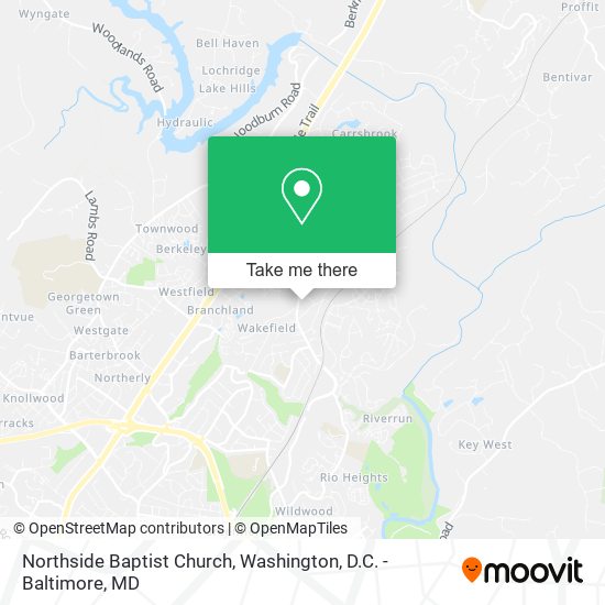 Northside Baptist Church map