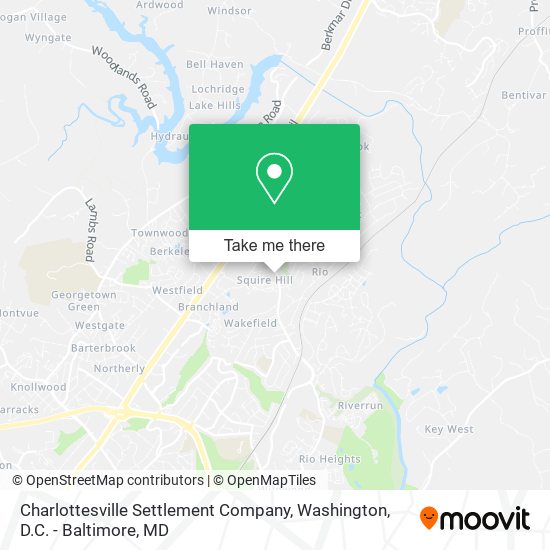 Charlottesville Settlement Company map