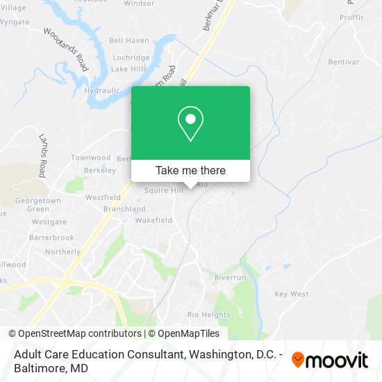 Adult Care Education Consultant map
