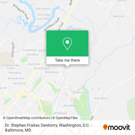 Dr. Stephen Fraites Dentistry map