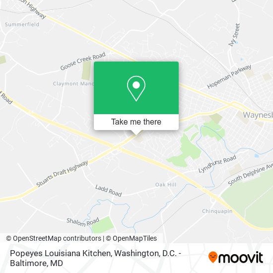 Popeyes Louisiana Kitchen map