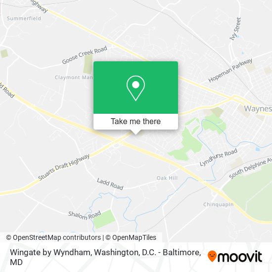 Wingate by Wyndham map