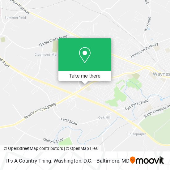 Mapa de It's A Country Thing