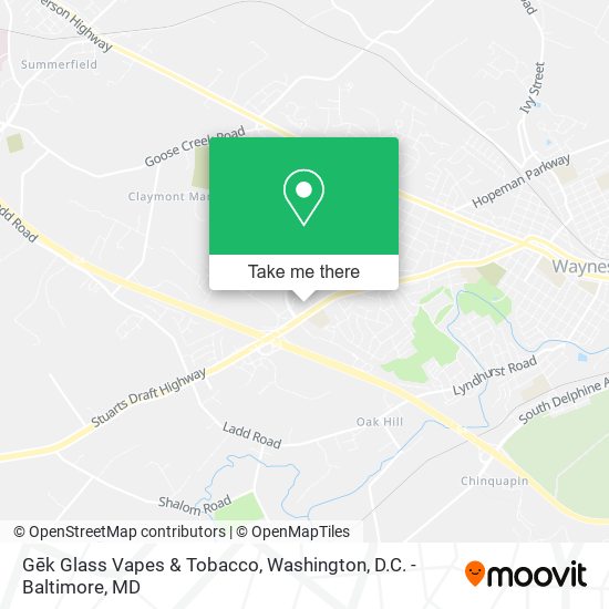 Gēk Glass Vapes & Tobacco map