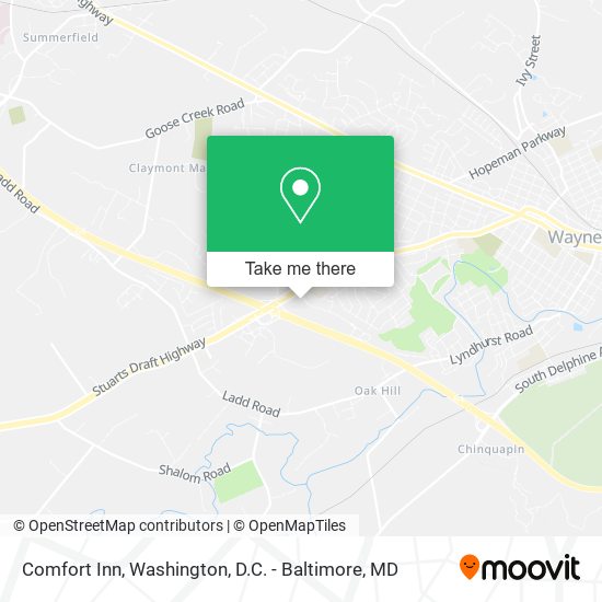 Comfort Inn map