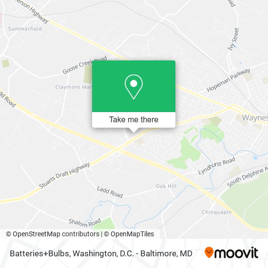 Batteries+Bulbs map