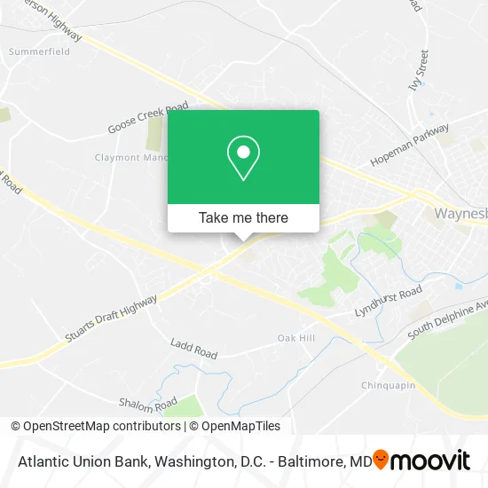 Atlantic Union Bank map