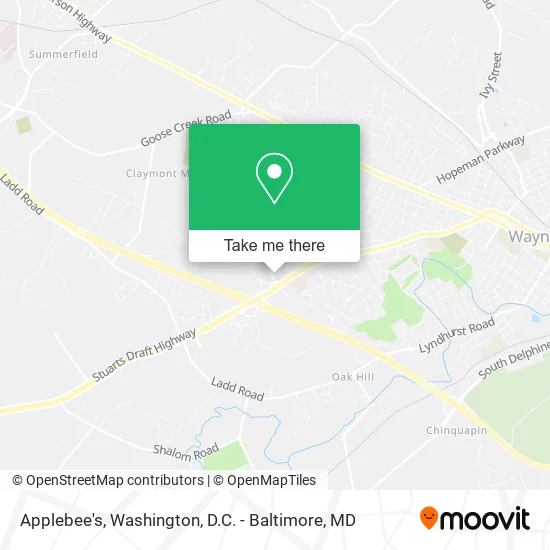 Applebee's map