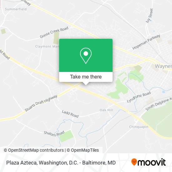 Plaza Azteca map