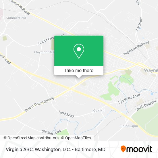 Virginia ABC map