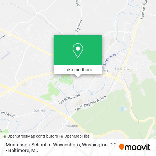 Mapa de Montessori School of Waynesboro