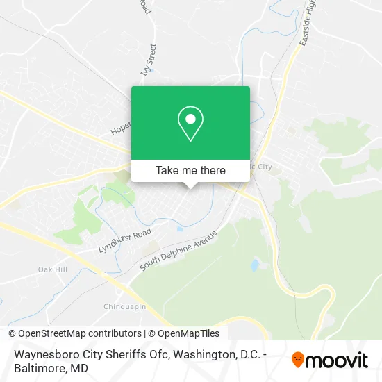 Waynesboro City Sheriffs Ofc map