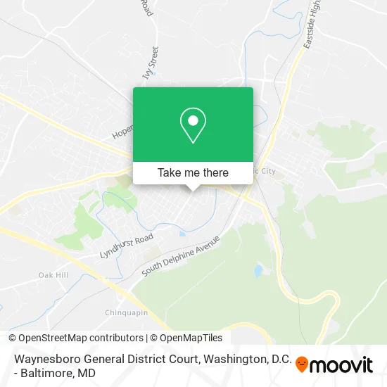 Mapa de Waynesboro General District Court