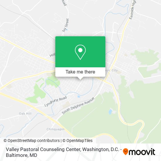 Valley Pastoral Counseling Center map