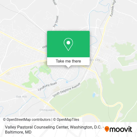 Valley Pastoral Counseling Center map