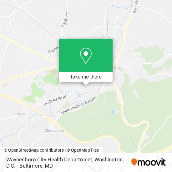 Waynesboro City Health Department map