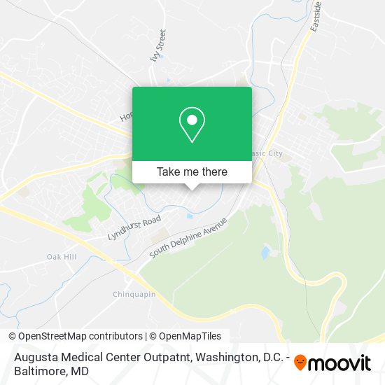 Augusta Medical Center Outpatnt map