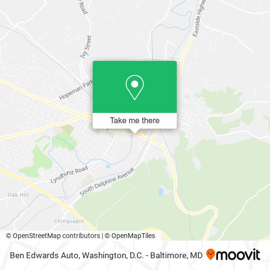Mapa de Ben Edwards Auto