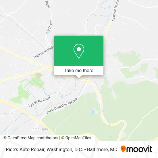 Rice's Auto Repair map