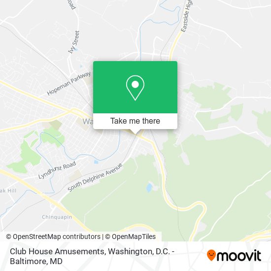 Club House Amusements map