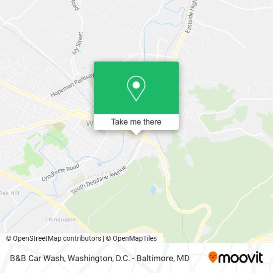 B&B Car Wash map