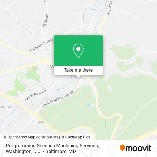 Mapa de Programming Services Machining Services