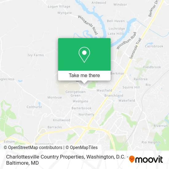 Charlottesville Country Properties map