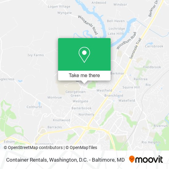 Container Rentals map