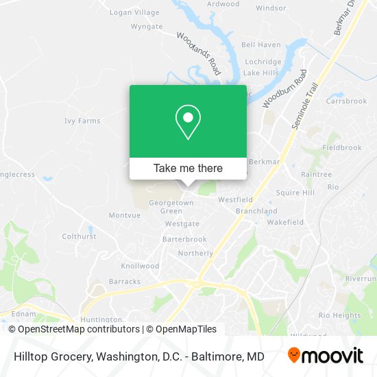Mapa de Hilltop Grocery