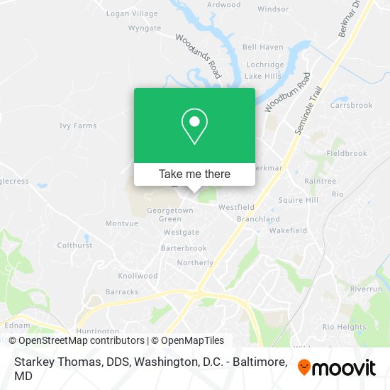 Starkey Thomas, DDS map