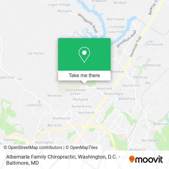 Albemarle Family Chiropractic map