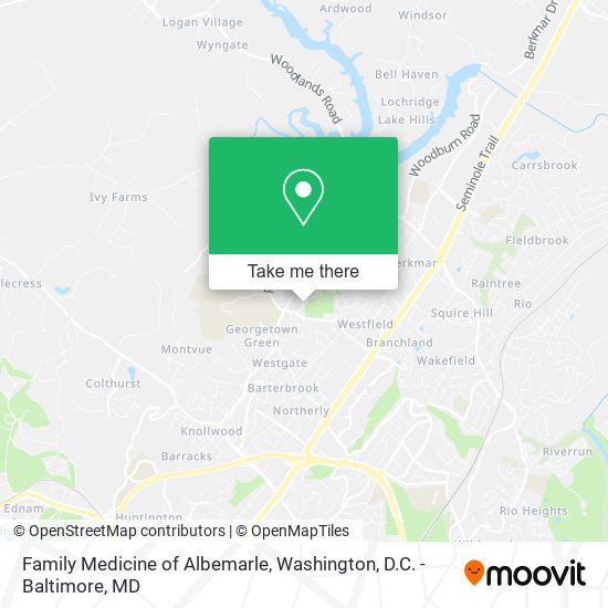 Family Medicine of Albemarle map