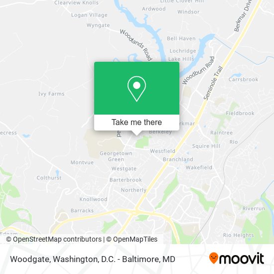 Mapa de Woodgate