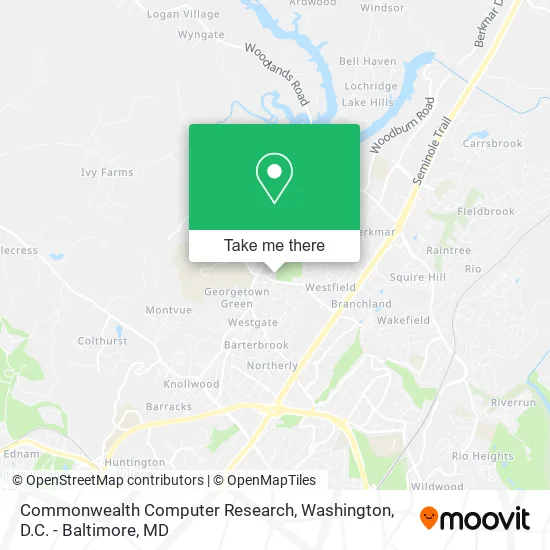 Commonwealth Computer Research map