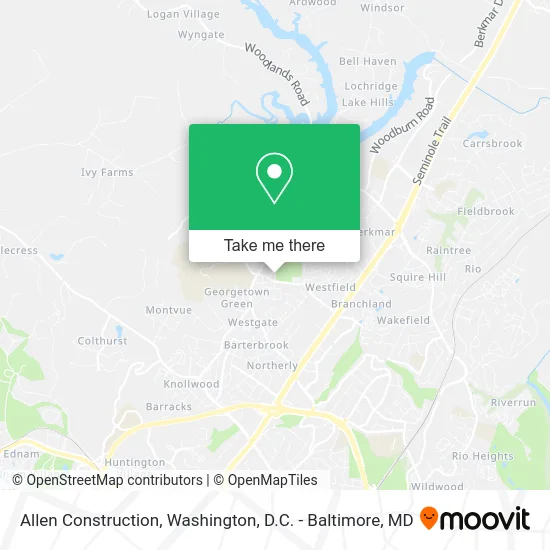 Allen Construction map