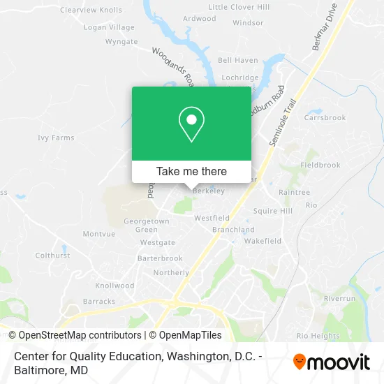 Center for Quality Education map